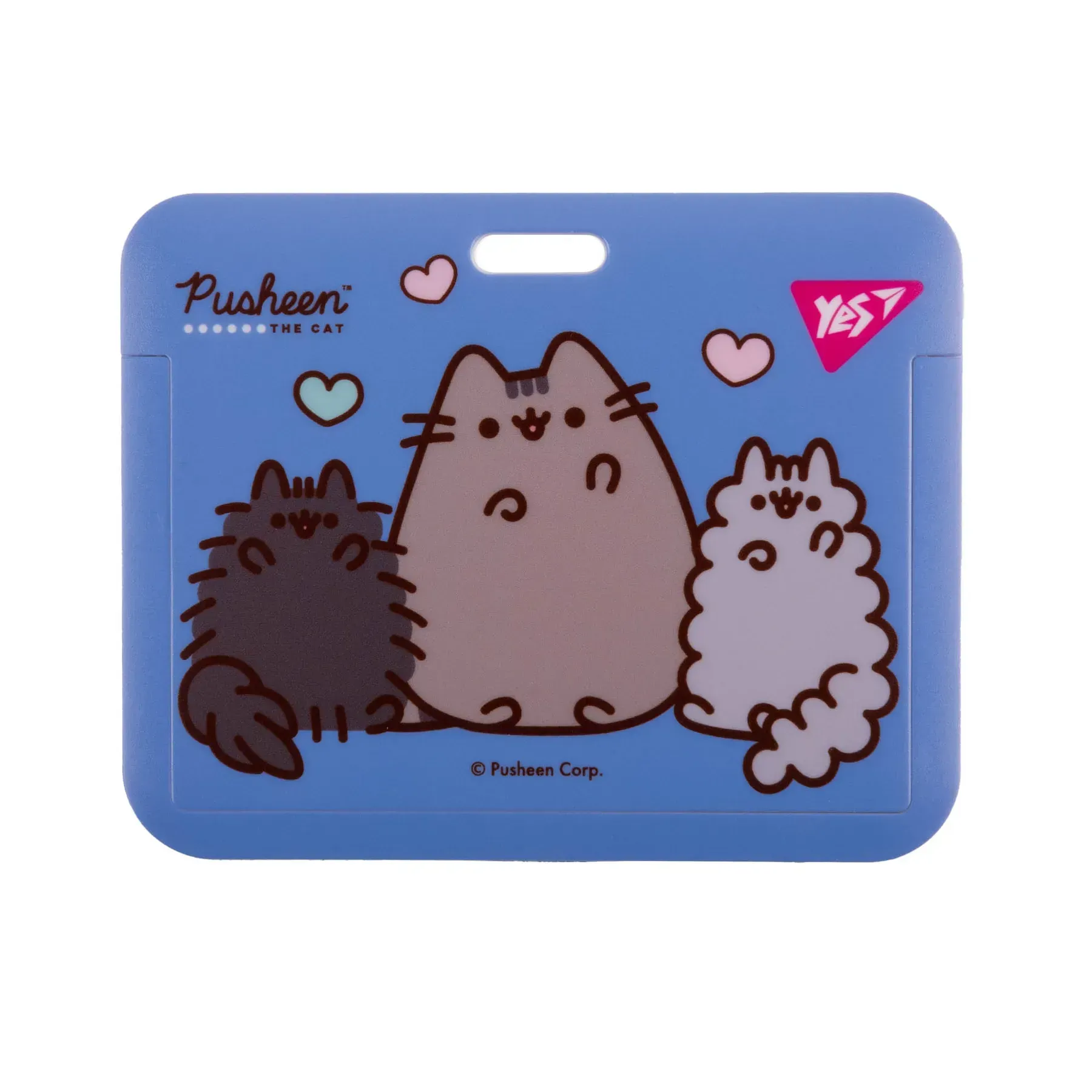 Бейдж YES на стрічці "Pusheen" горизонтальний, слайдер, 940394 1