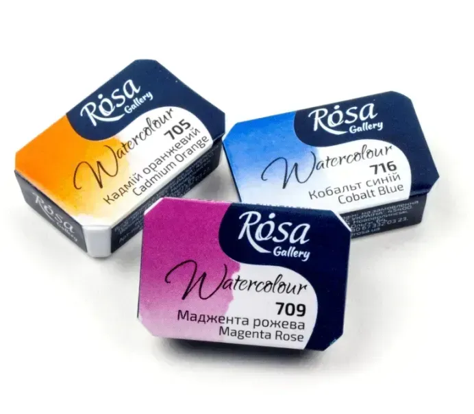 Фарба акварельна, Фіолетовий сутінковий (787), 2,5 мл, ROSA Gallery 1