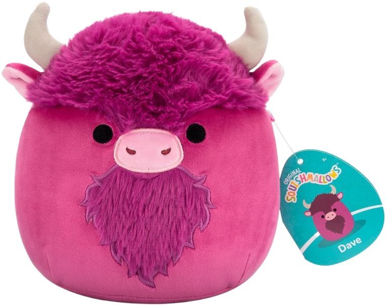 М`яка іграшка SQUISHMALLOWS – БІЗОН ДЕЙВ, 19 см, SQCR06608 1