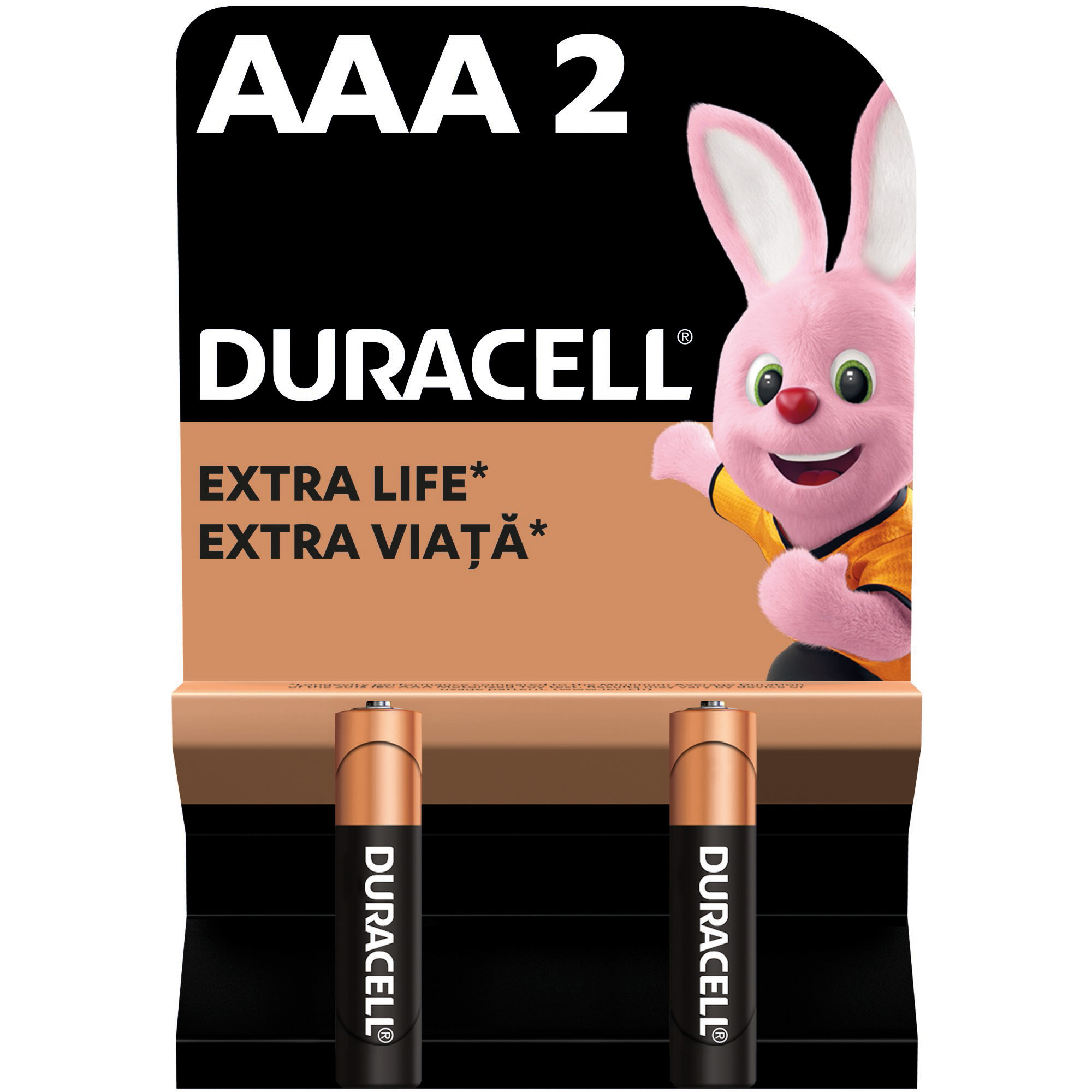 Батарейка DURACELL AAA LR03 MN2400 (2 шт/бл.) цена указ. за бл..