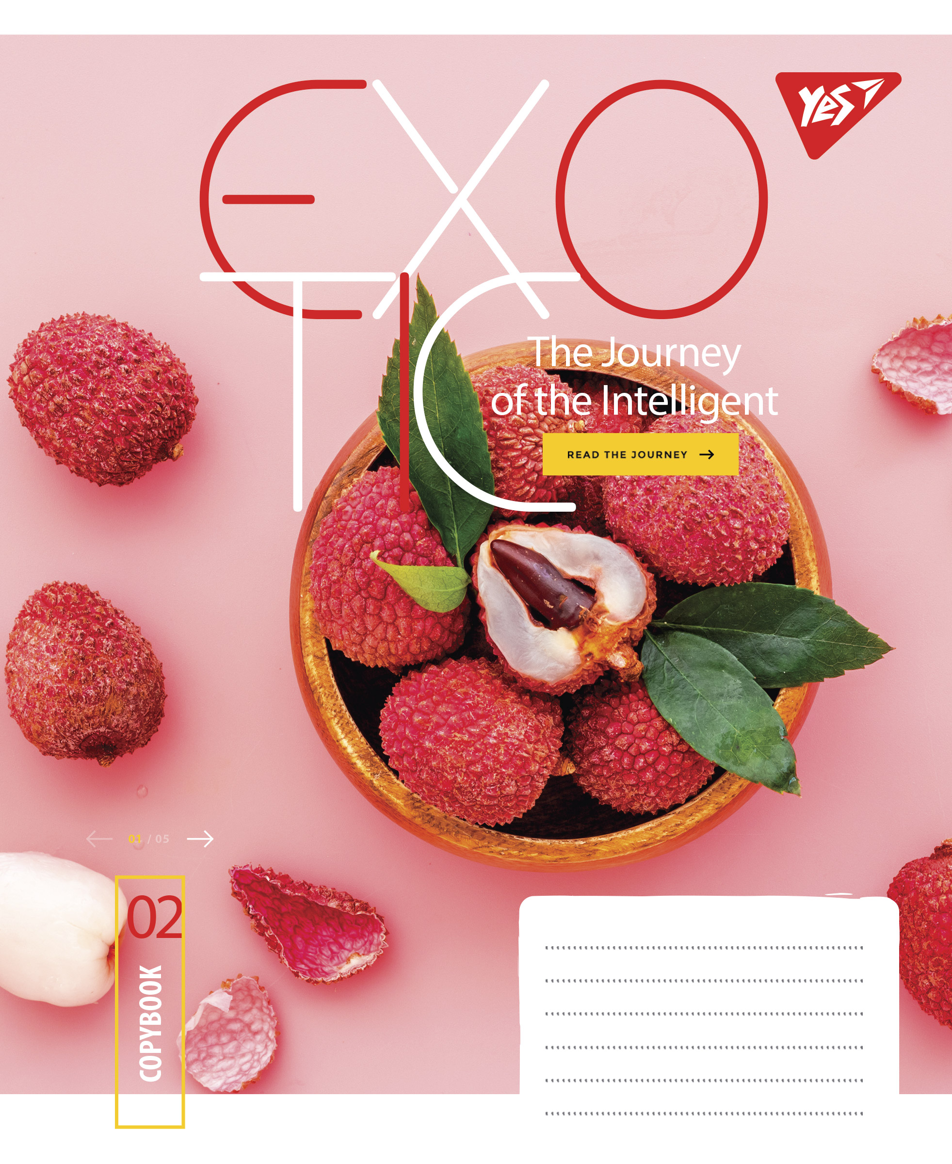 Зошит 96 лін. YES Exotic, 766128