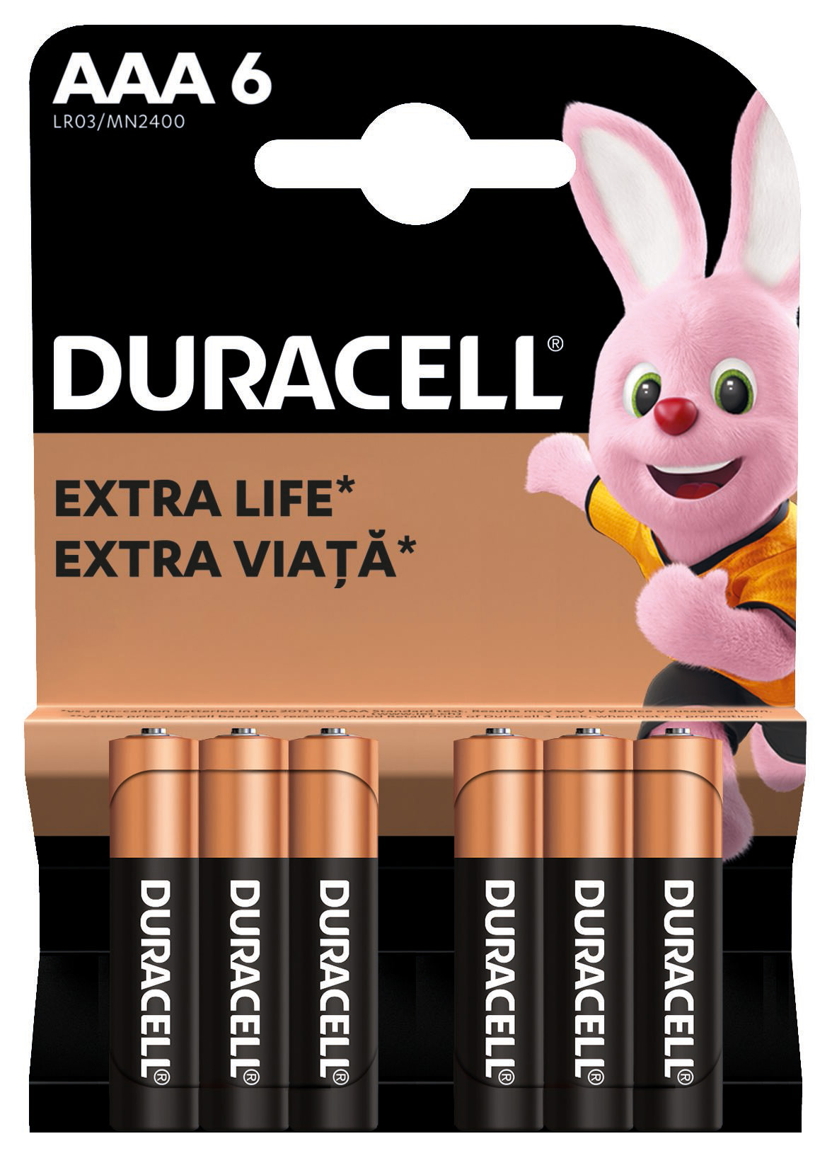 Батарейка DURACELL AAA LR03 MN2400 (6 шт/бл.) цена указ. за бл.. 1