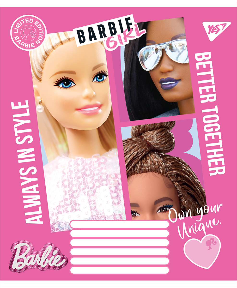 Зошит 12 лін. YES Barbie, 766201 1