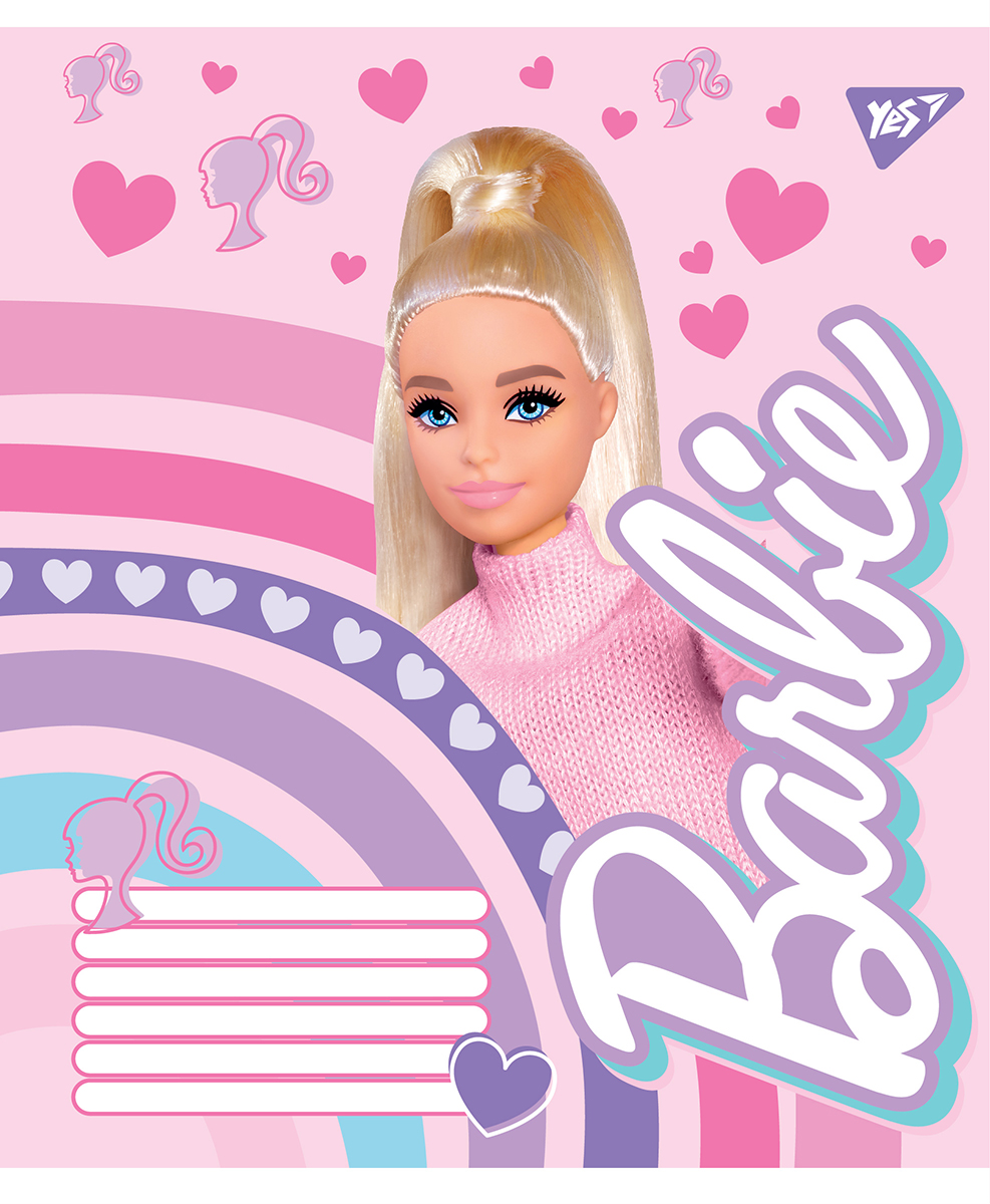 Зошит 12 лін. YES Barbie, 766201 4