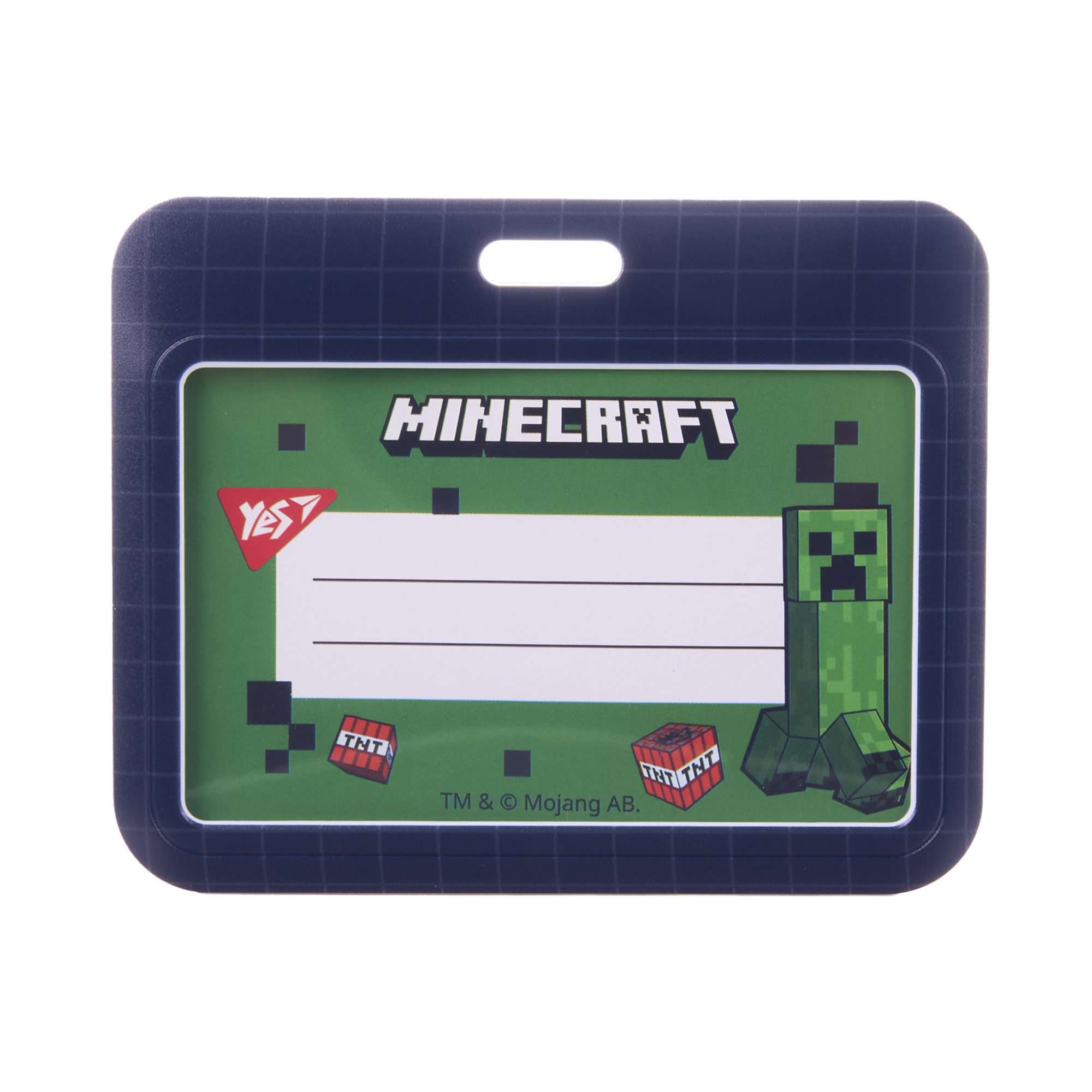 Бейдж YES на стрічці "Minecraft" горизонтальний, слайдер, 940392