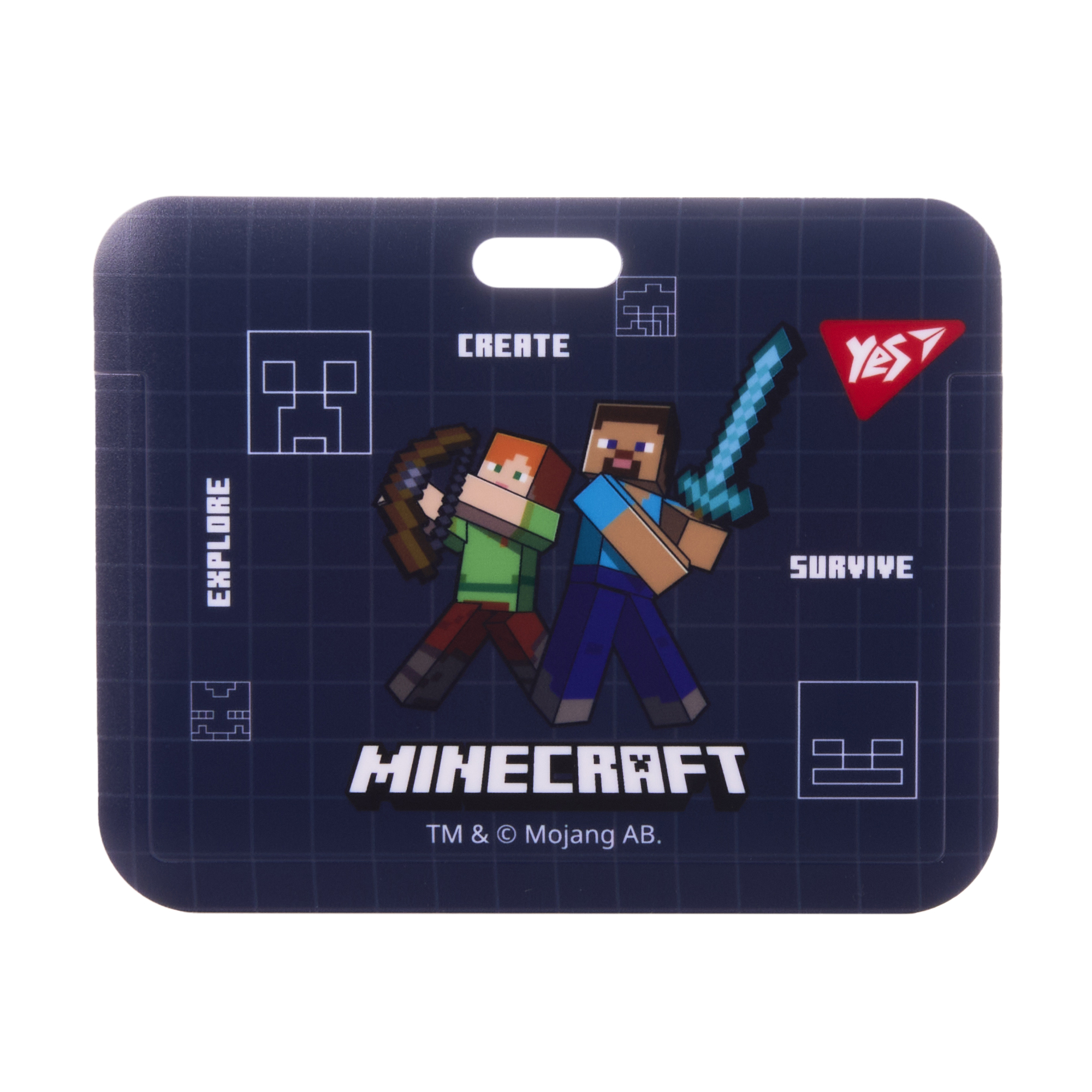 Бейдж YES на стрічці "Minecraft" горизонтальний, слайдер, 940392 1