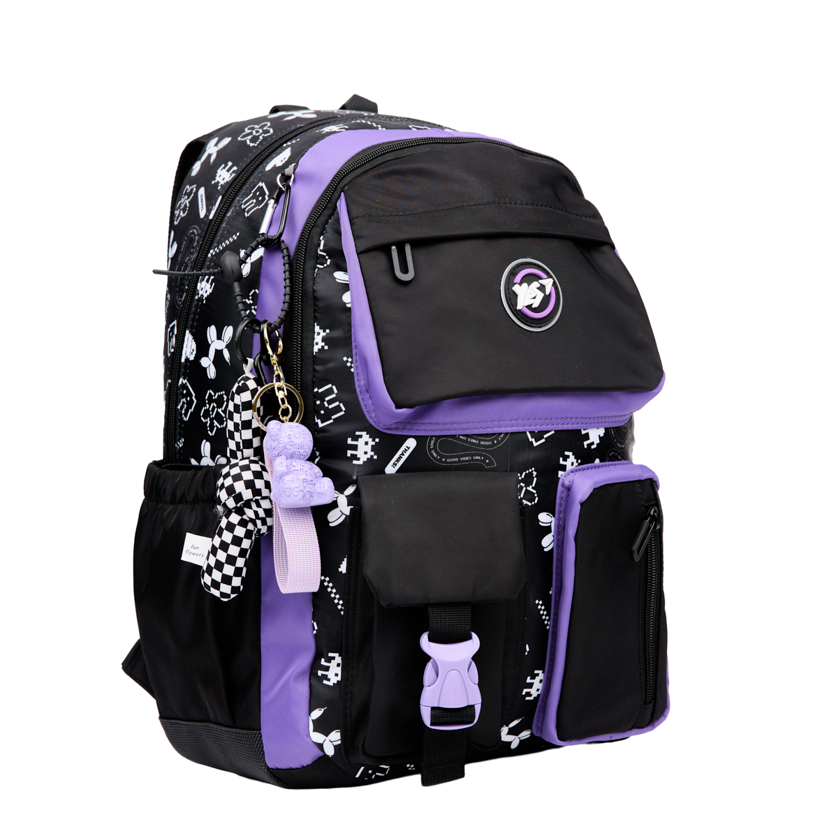 Рюкзак школьный YES TS-43, "Purple Game", 559991