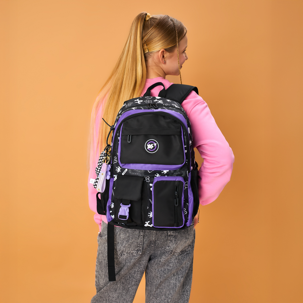 Рюкзак школьный YES TS-43, "Purple Game", 559991 15