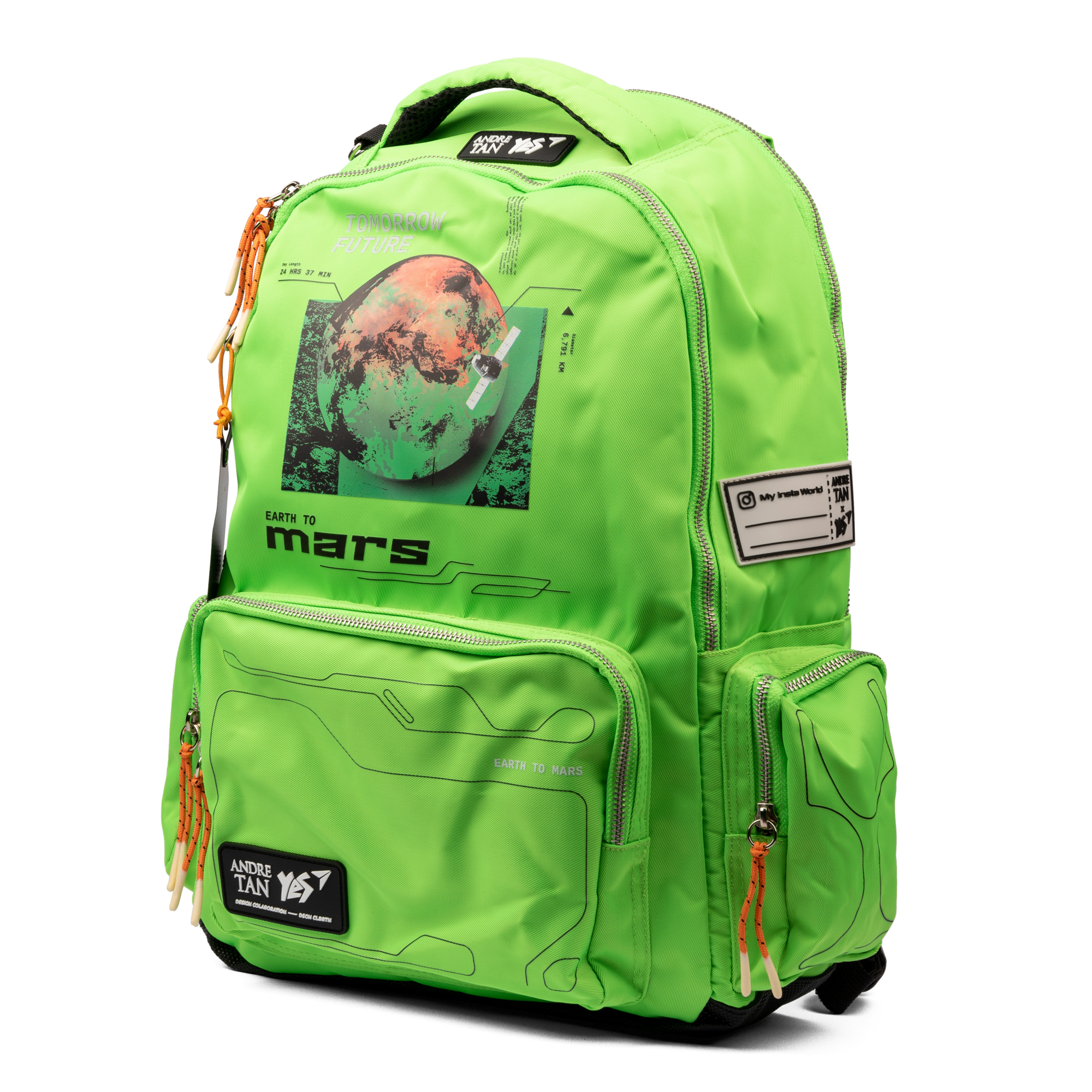Рюкзак шкільний YES T-129 "by Andre Tan Space green", 559049 1
