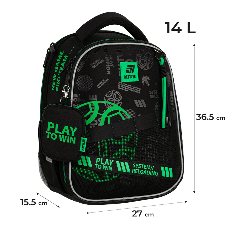 Рюкзак Kite Education каркасный 555 Play&Win, K25-555S-2 2