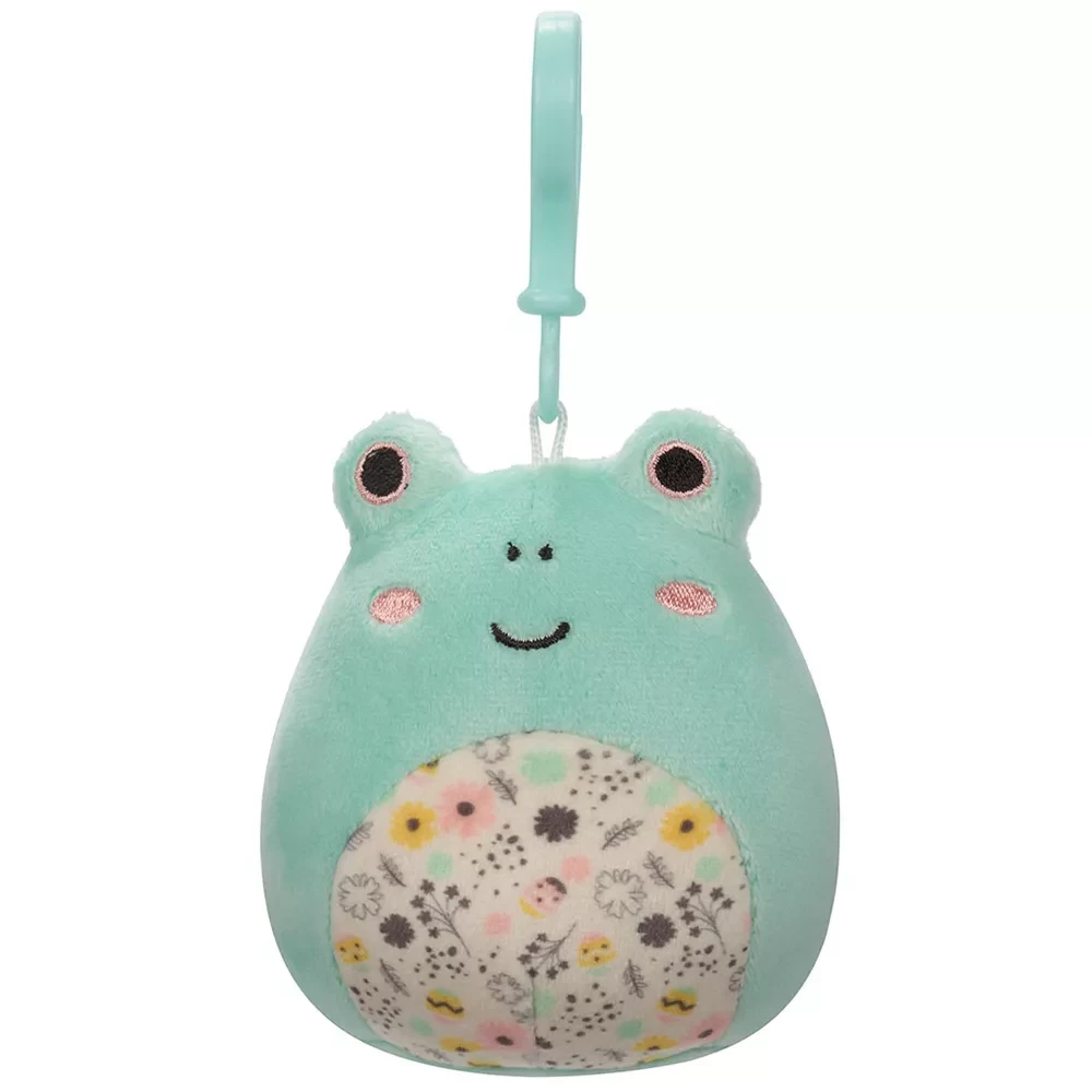 М`яка іграшка на кліпсі SQUISHMALLOWS - ЖАБКА ФРІД, 9 см, SQCP00179