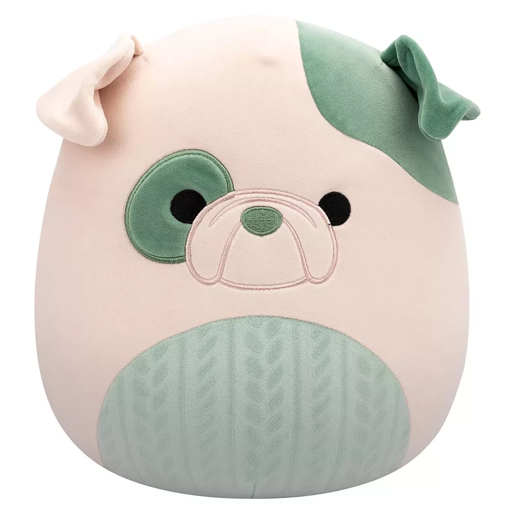 М`яка іграшка SQUISHMALLOWS - БУЛЬДОГ АВГУСТІН, 30 см, SQCR06691