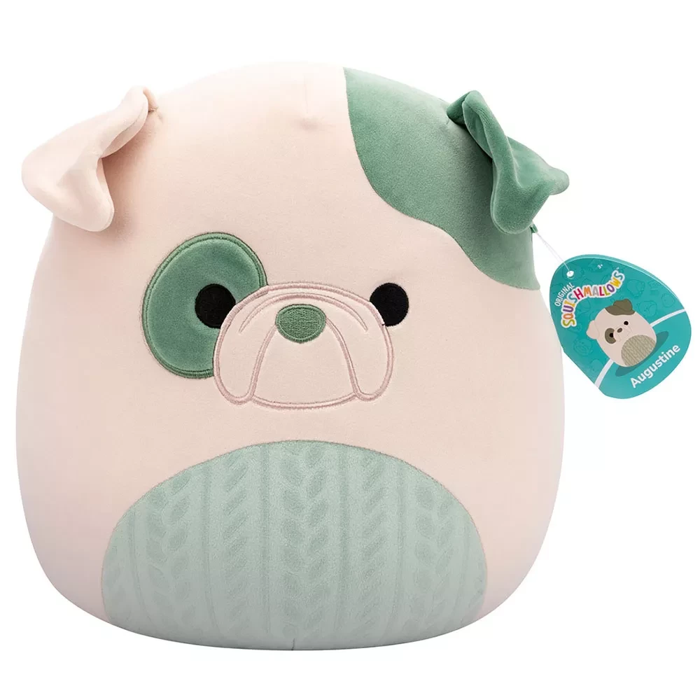 М`яка іграшка SQUISHMALLOWS - БУЛЬДОГ АВГУСТІН, 30 см, SQCR06691 6