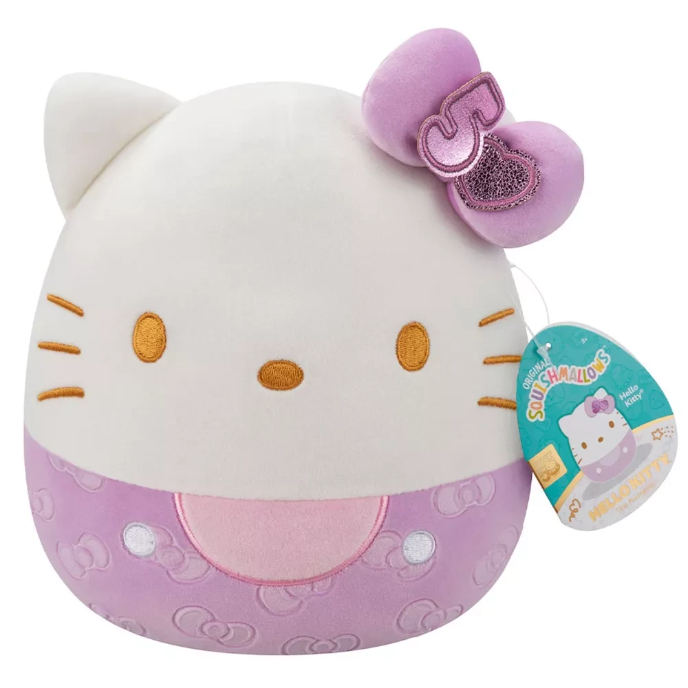 М`яка іграшка SQUISHMALLOWS серії "Хелоу Кітті" - ХЕЛОУ КІТТІ В ПУРПУРОВОМУ, 20 см, SQSN00499 6