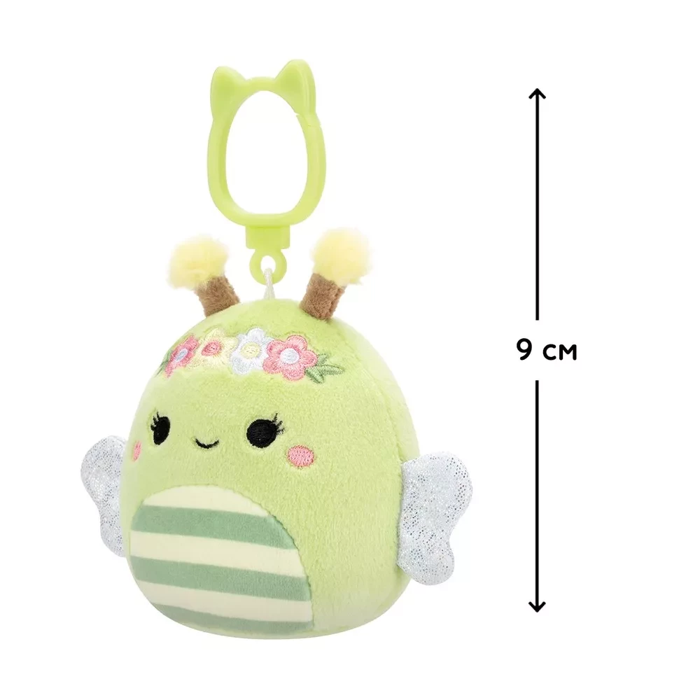Мягкая игрушка на клипсе SQUISHMALLOWS - ПЧЕЛКА СИБИЛ, 9 см, SQCP00460 1