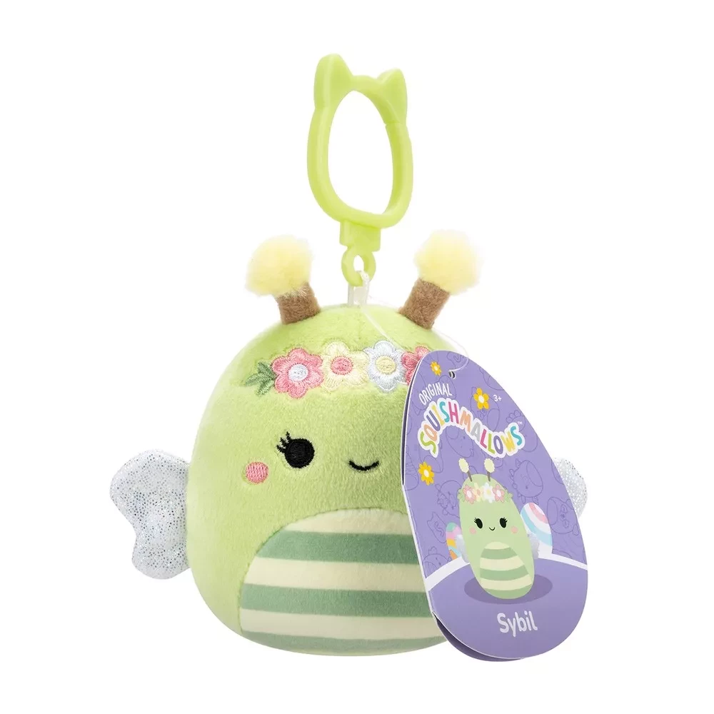 Мягкая игрушка на клипсе SQUISHMALLOWS - ПЧЕЛКА СИБИЛ, 9 см, SQCP00460 6