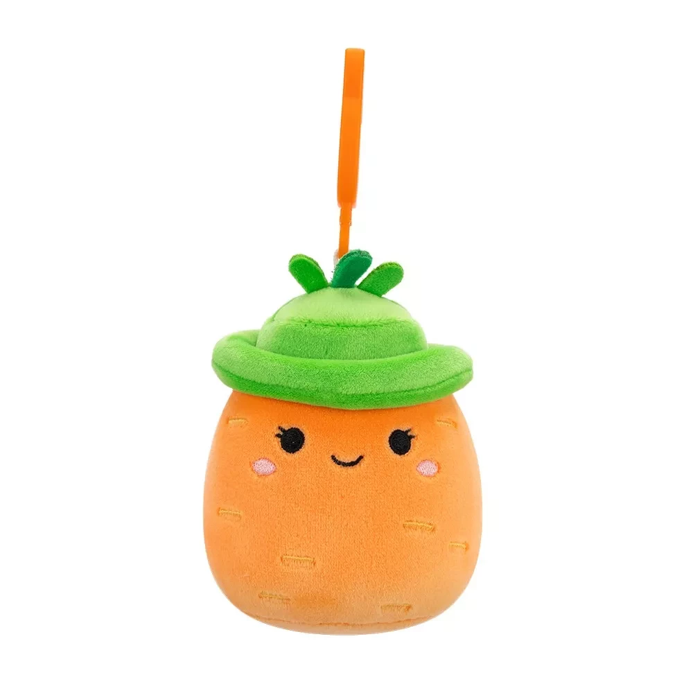 Мягкая игрушка на клипсе SQUISHMALLOWS - МОРКОВКА КАРОЛИНА, 9 см, SQCP00462