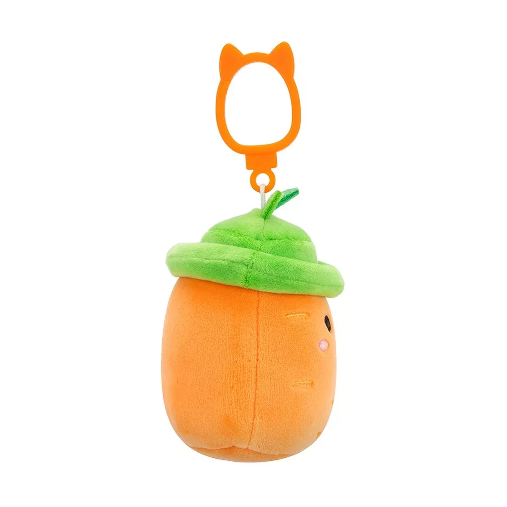 Мягкая игрушка на клипсе SQUISHMALLOWS - МОРКОВКА КАРОЛИНА, 9 см, SQCP00462 4