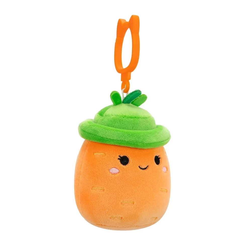Мягкая игрушка на клипсе SQUISHMALLOWS - МОРКОВКА КАРОЛИНА, 9 см, SQCP00462 5