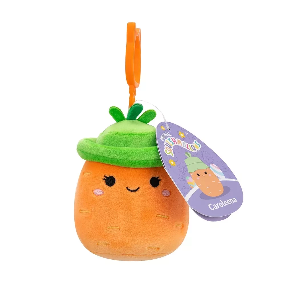 Мягкая игрушка на клипсе SQUISHMALLOWS - МОРКОВКА КАРОЛИНА, 9 см, SQCP00462 6
