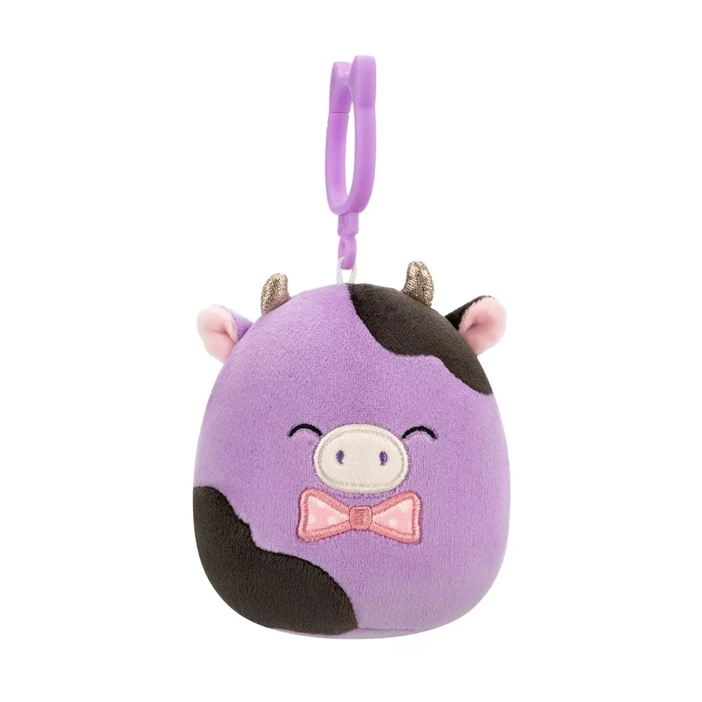 Мягкая игрушка на клипсе SQUISHMALLOWS - КОРОВКА АЛЕКСИ, 9 см, SQCP00463