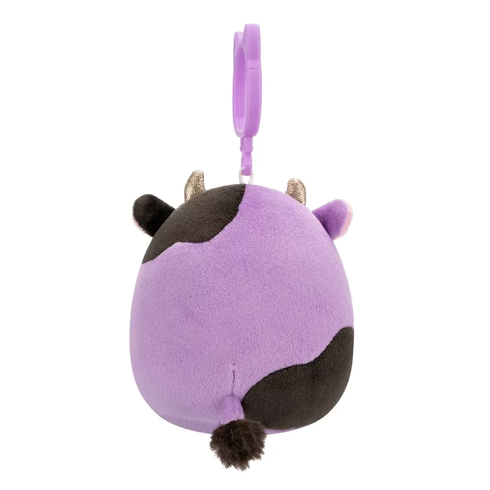 Мягкая игрушка на клипсе SQUISHMALLOWS - КОРОВКА АЛЕКСИ, 9 см, SQCP00463 3