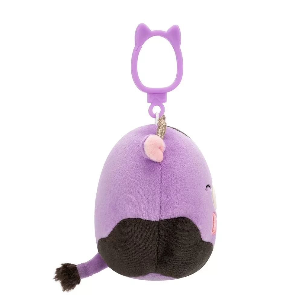 Мягкая игрушка на клипсе SQUISHMALLOWS - КОРОВКА АЛЕКСИ, 9 см, SQCP00463 4