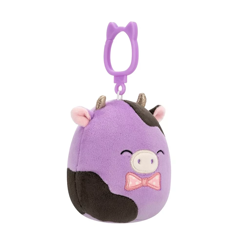 Мягкая игрушка на клипсе SQUISHMALLOWS - КОРОВКА АЛЕКСИ, 9 см, SQCP00463 5