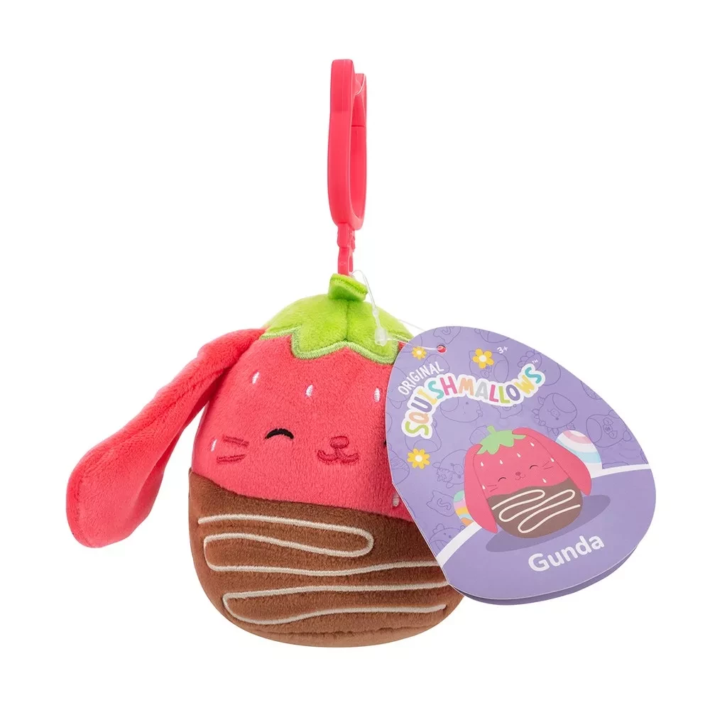 Мягкая игрушка на клипсе SQUISHMALLOWS - КРОЛИК ГУНДА, 9 см, SQCP00464 6
