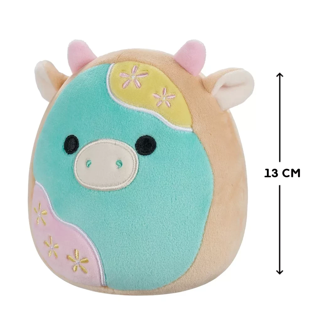 Мягкая игрушка SQUISHMALLOWS - ПАСТЕЛЬНАЯ КОРОВКА, 13 см, SQER01183 1