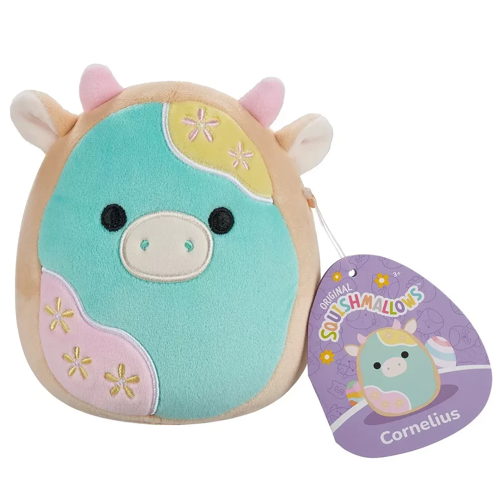 Мягкая игрушка SQUISHMALLOWS - ПАСТЕЛЬНАЯ КОРОВКА, 13 см, SQER01183 6