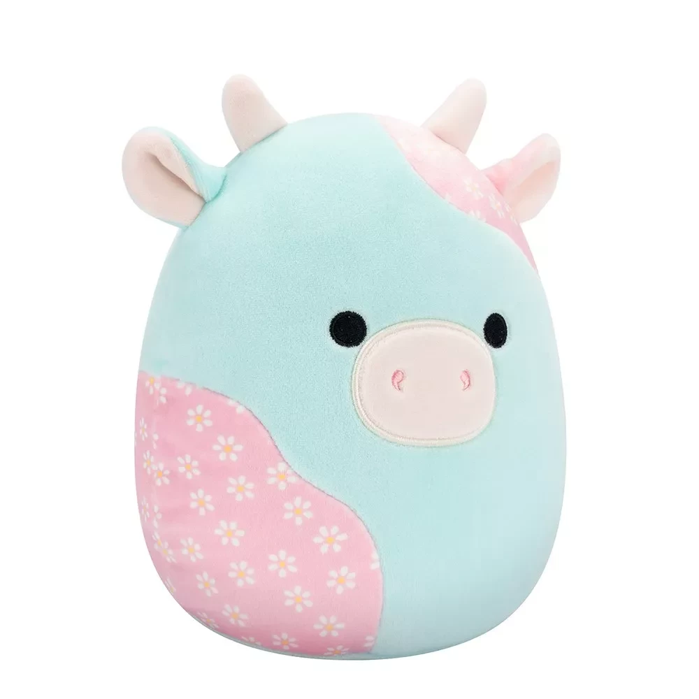 Мягкая игрушка SQUISHMALLOWS - МЯТНАЯ ПАСТЕЛЬНАЯ КОРОВКА, 19 см, SQER01209 5