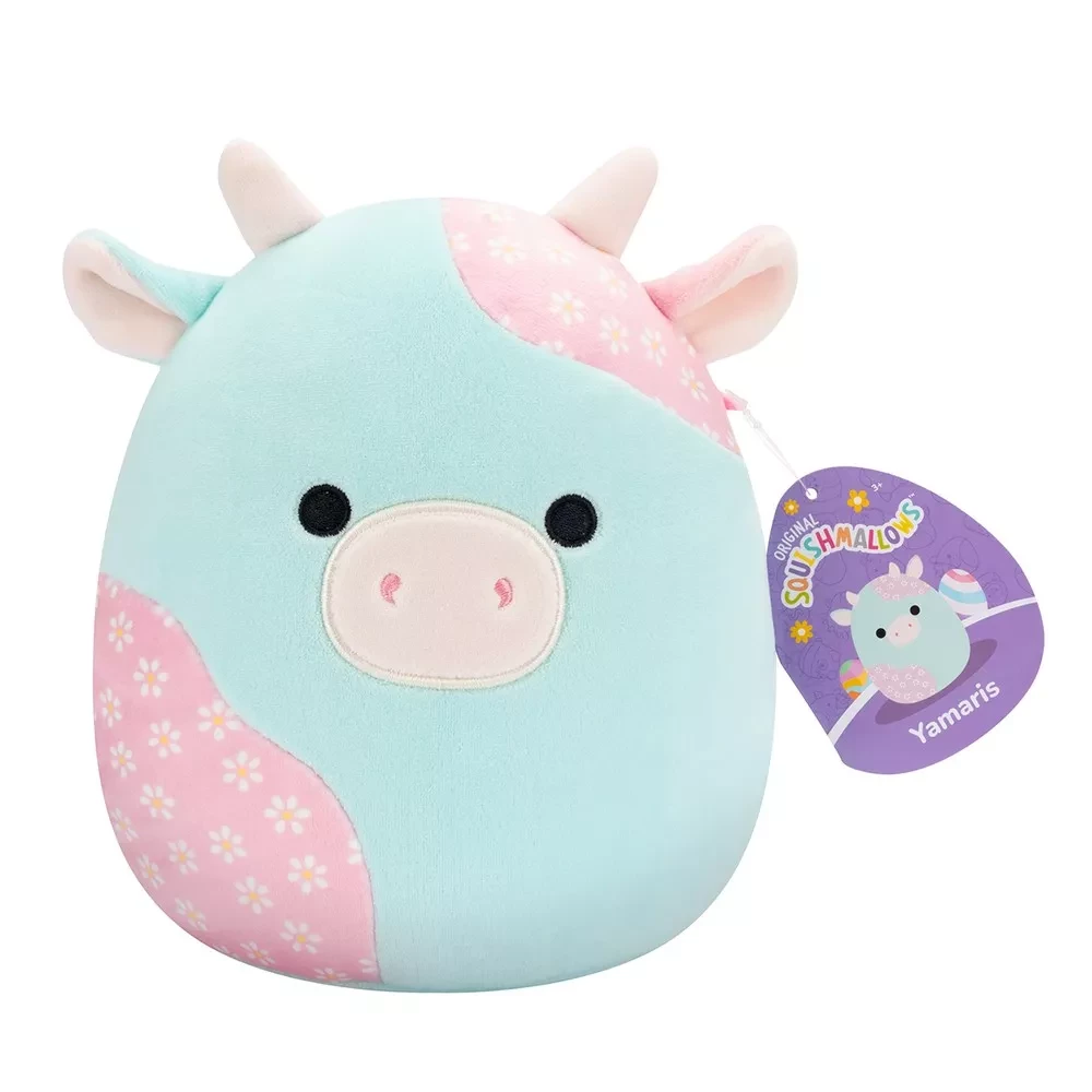 Мягкая игрушка SQUISHMALLOWS - МЯТНАЯ ПАСТЕЛЬНАЯ КОРОВКА, 19 см, SQER01209 6