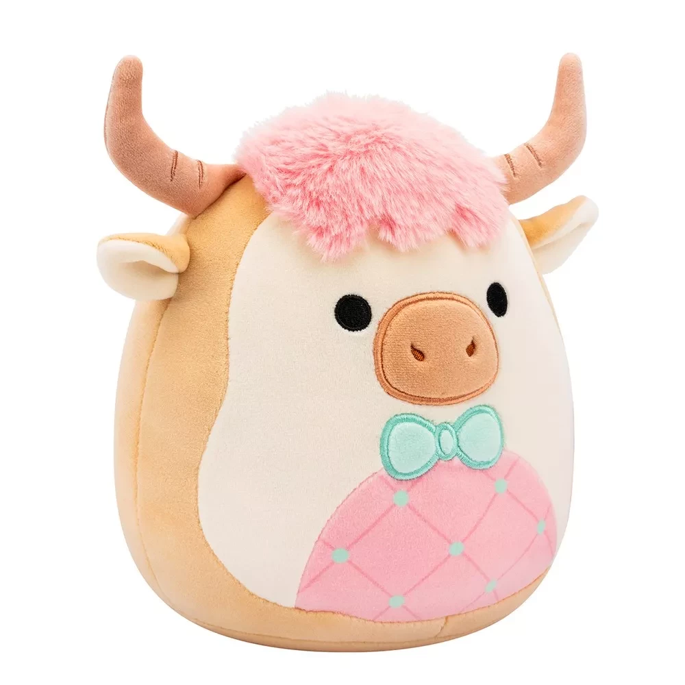 Мягкая игрушка SQUISHMALLOWS - КОРОВКА САМСОН, 19 см, SQER01229 5