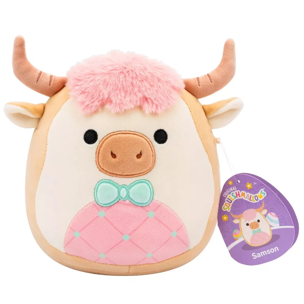 Мягкая игрушка SQUISHMALLOWS - КОРОВКА САМСОН, 19 см, SQER01229 6