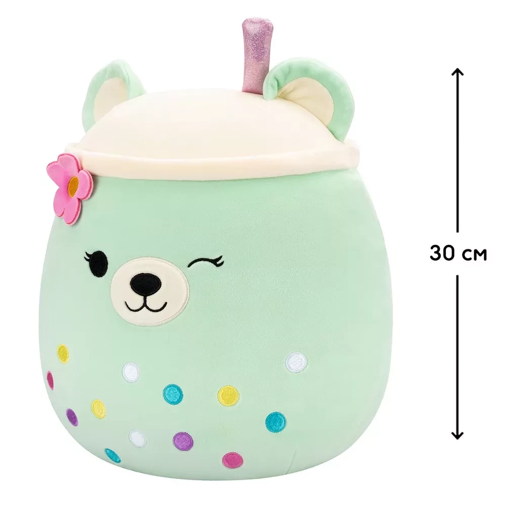 Мягкая игрушка SQUISHMALLOWS - МЯТНЫЙ МЕДВЕДЬ, 30 см, SQER01266 1