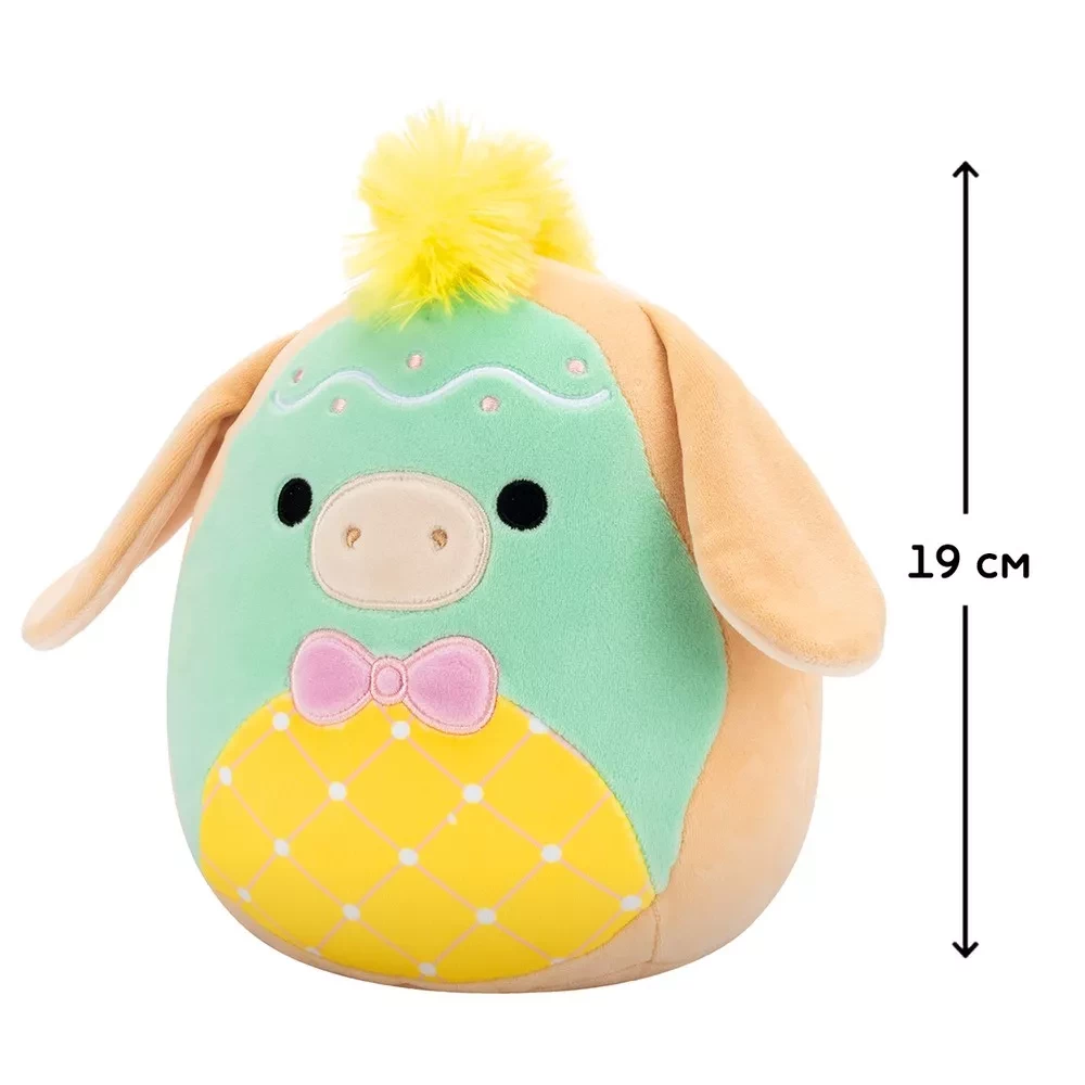 Мягкая игрушка SQUISHMALLOWS - ПАСТЕЛЬНЫЙ ОСЛИК, 19 см, SQER01205 1