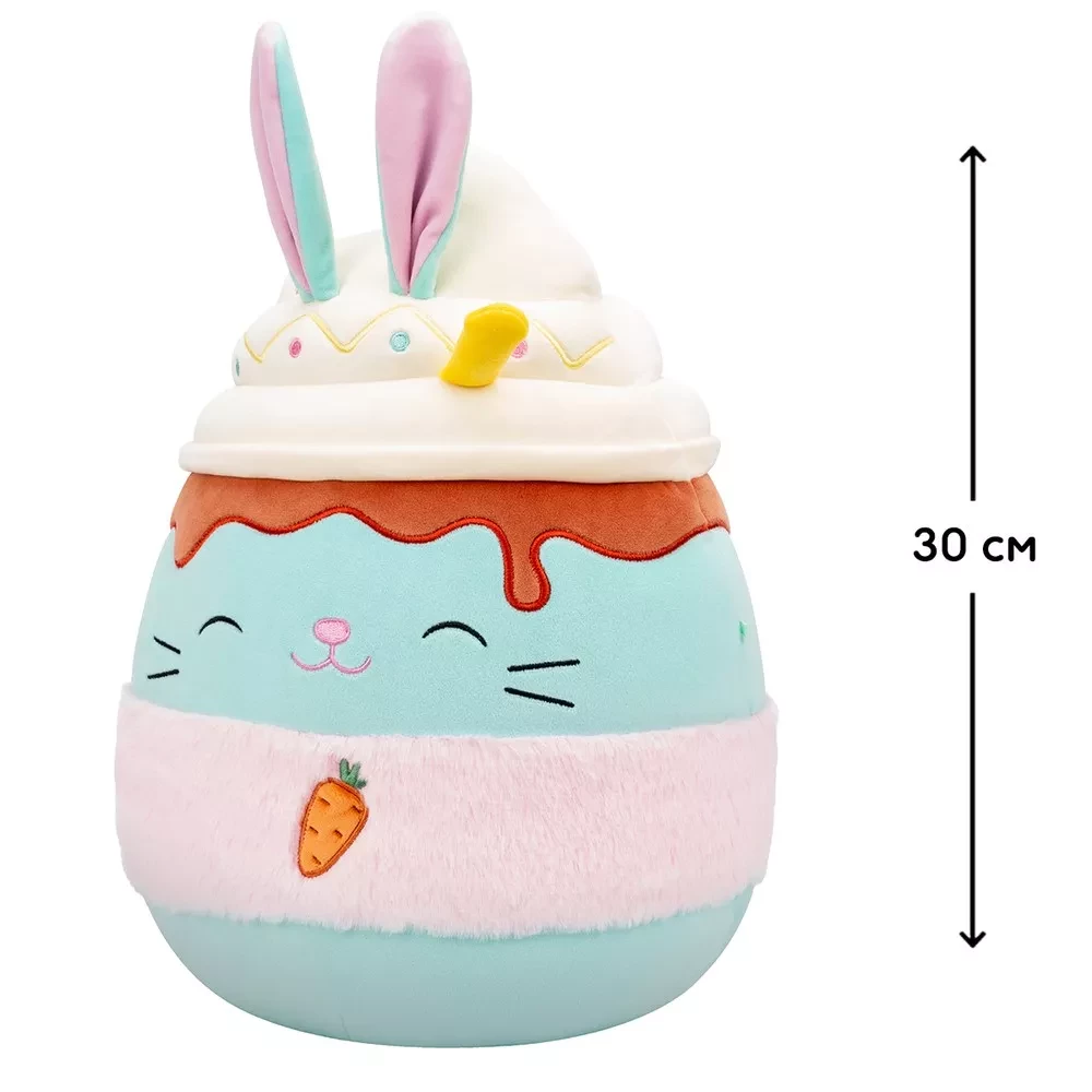 М`яка іграшка SQUISHMALLOWS - КРОЛИК БАТТЕНС, 30 см, SQER01262 1