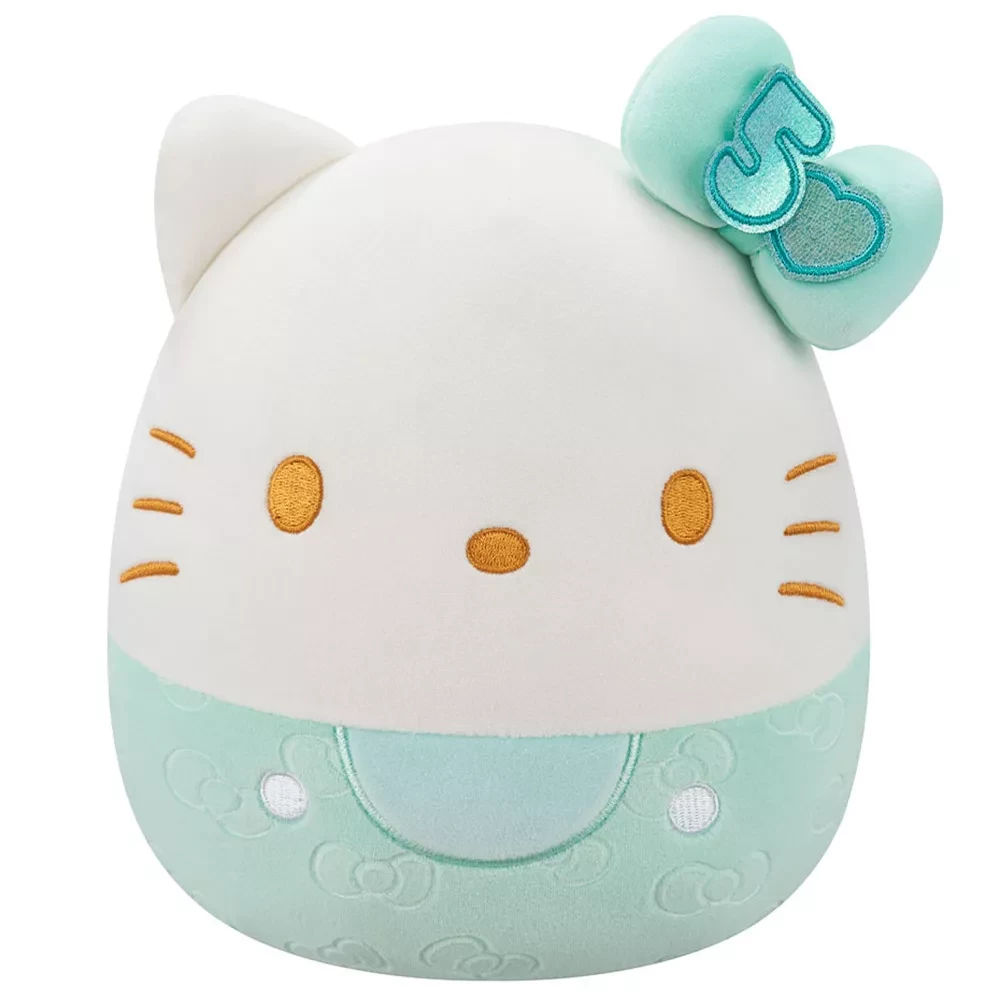 М`яка іграшка SQUISHMALLOWS серії "Хелоу Кітті" - ХЕЛОУ КІТТІ У СМАРАГДОВОМУ, 20 см, SQSN00498