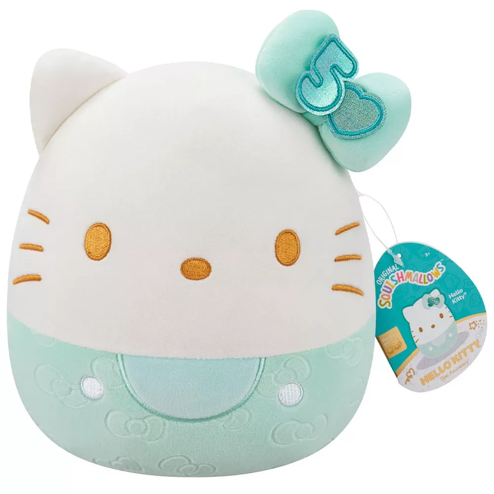 М`яка іграшка SQUISHMALLOWS серії "Хелоу Кітті" - ХЕЛОУ КІТТІ У СМАРАГДОВОМУ, 20 см, SQSN00498 6