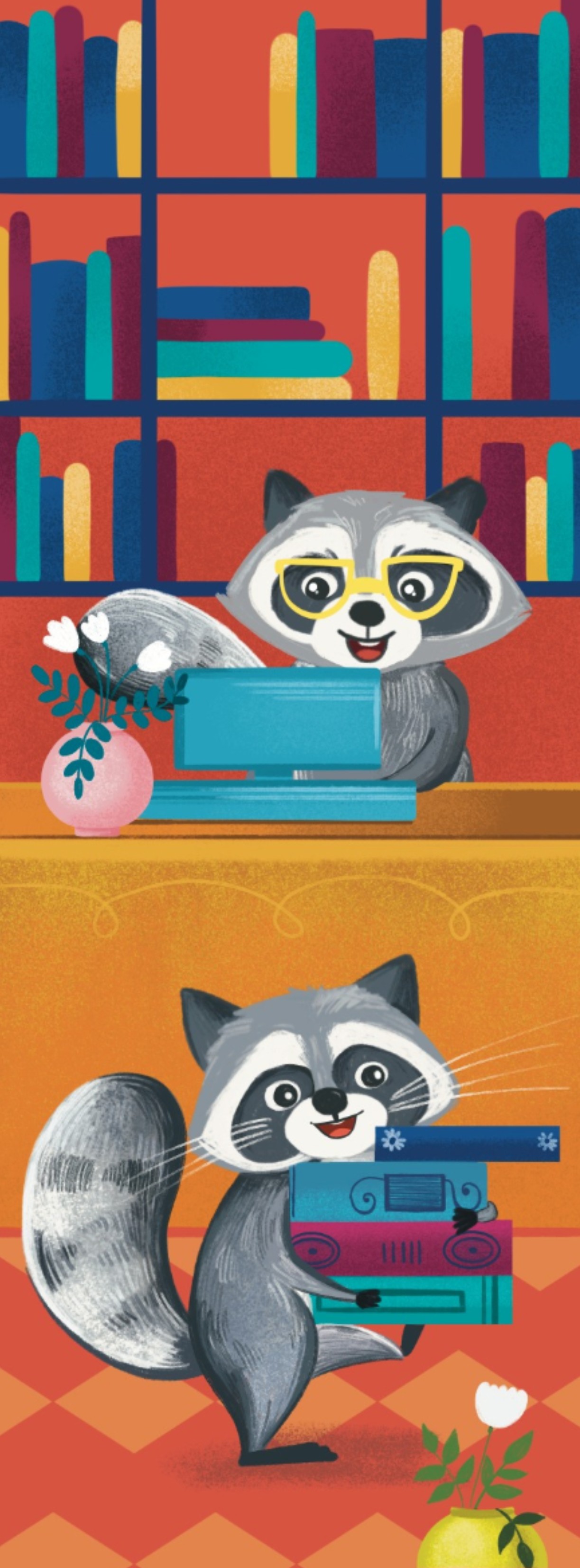 Закладка для книги «Єноти. Книгарня»