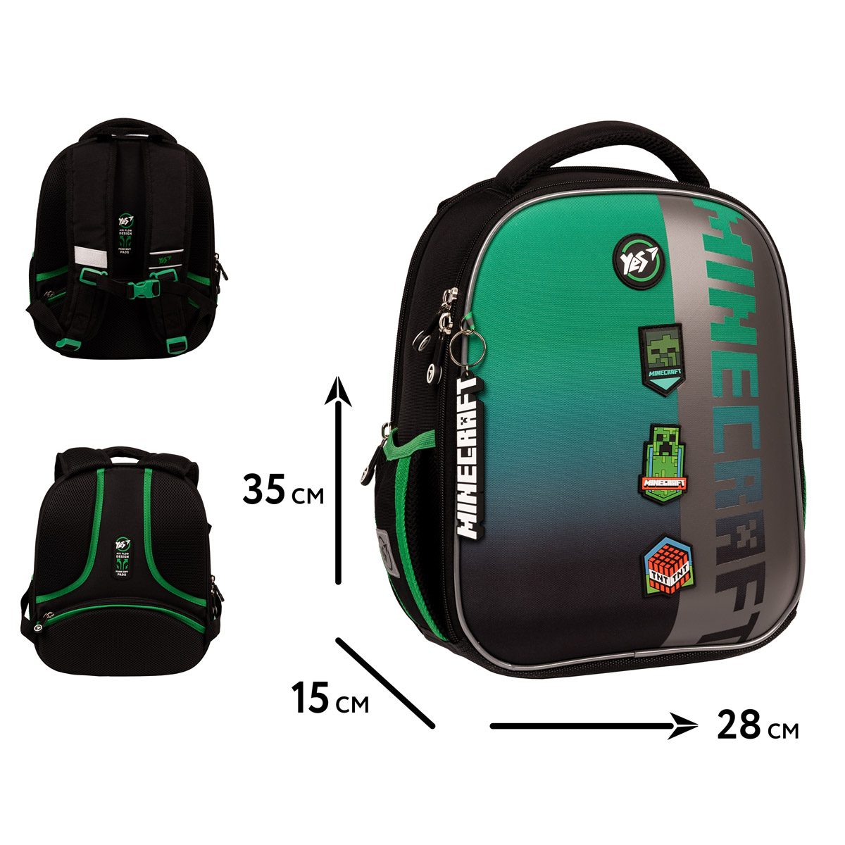 Рюкзак каркасный YES H-100 "Minecraft Icons", 559861 1