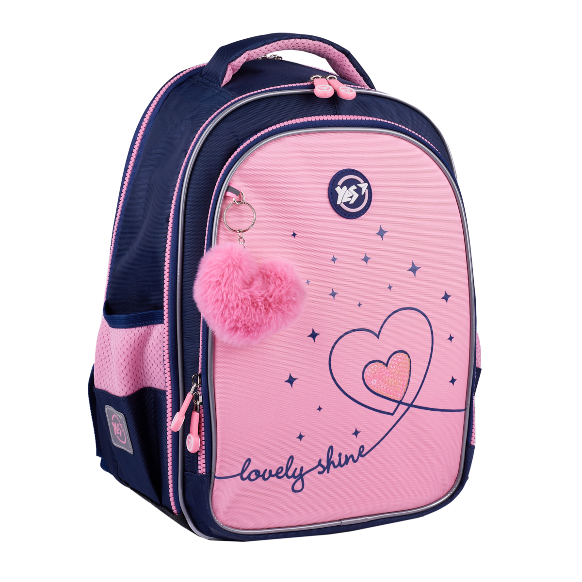 Рюкзак школьный YES S-111 "Bright Hearts", 550105
