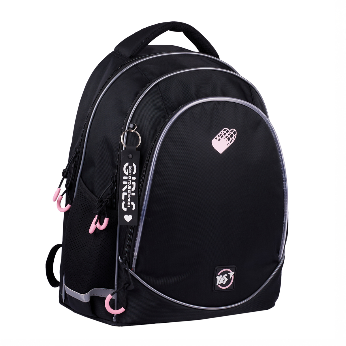 Рюкзак школьный YES TS-52 "Pink Heart", 550037