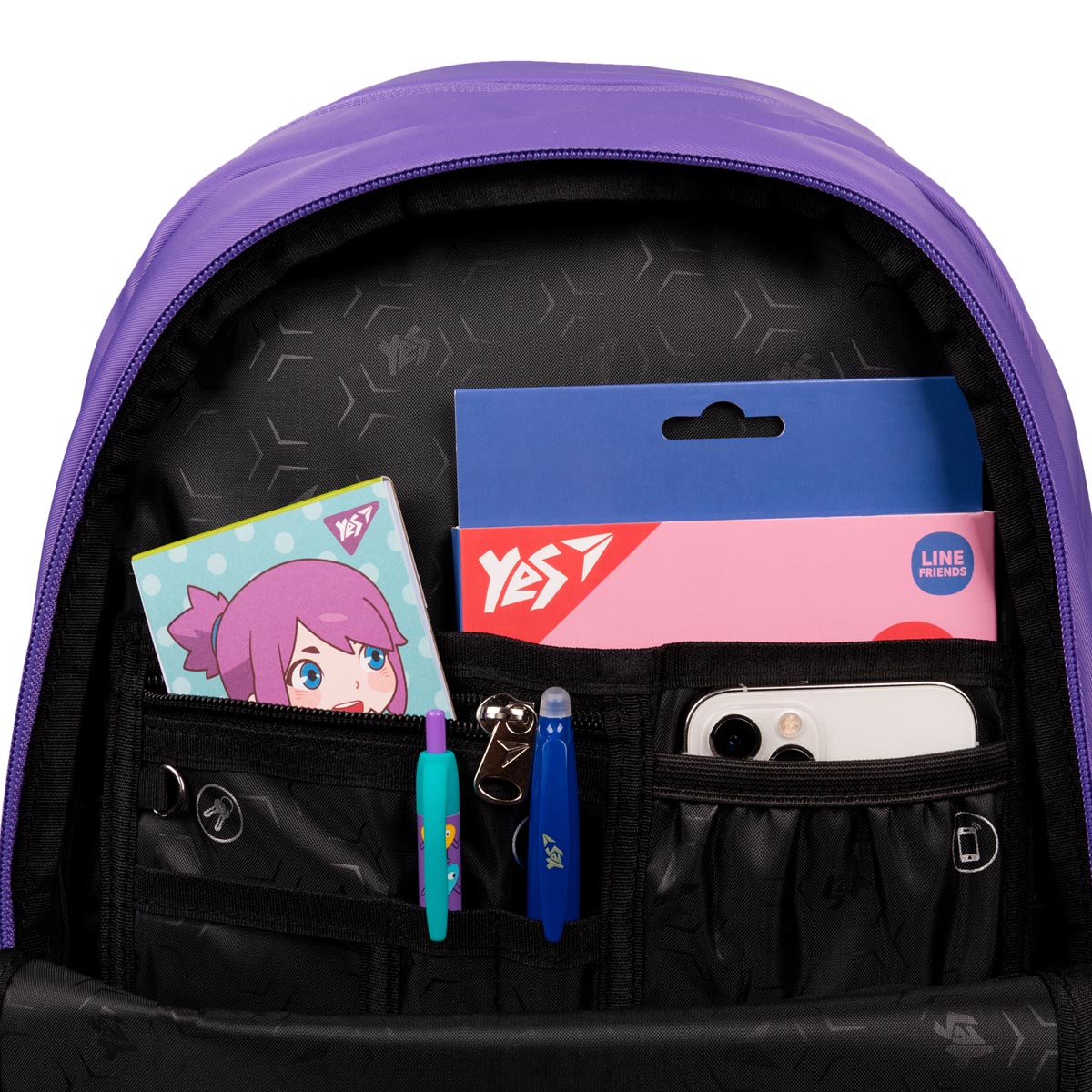 Рюкзак YES T-113 "Lilac Cubes", 559966 11