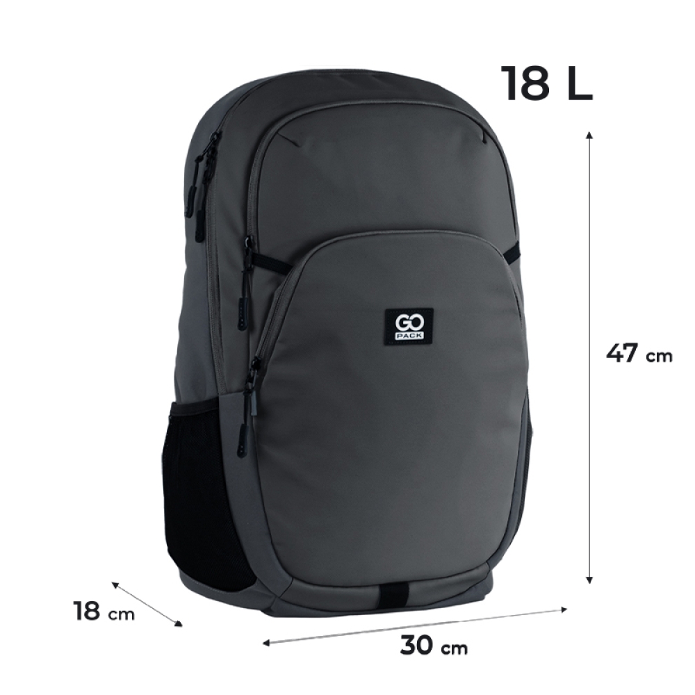 Рюкзак GoPack Education Teens 185 темно-серый, GO25-185L-1 2