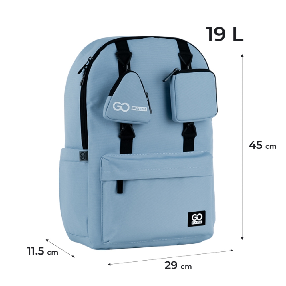 Рюкзак GoPack Education Teens 178 серо-голубой, GO25-178L-3 2