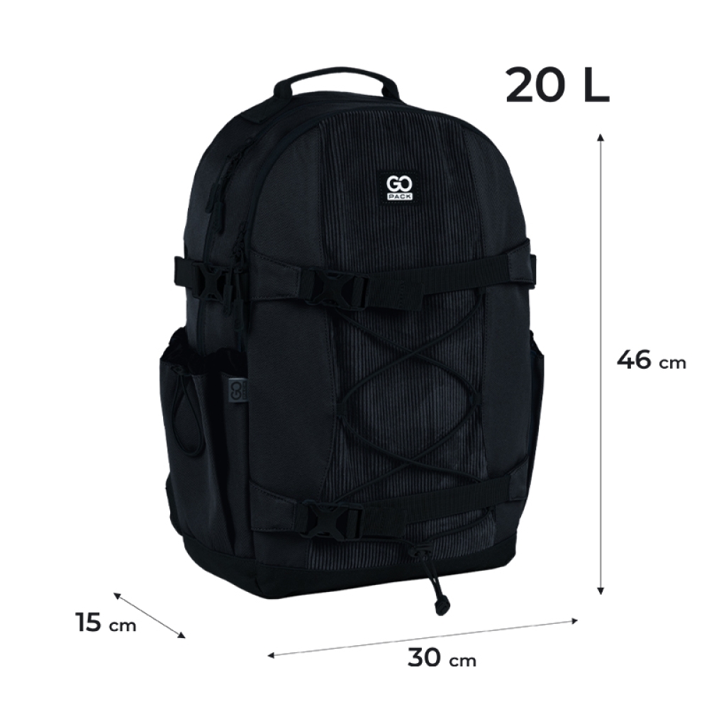 Рюкзак GoPack Education Teens 186 черный, GO25-186L-1 2