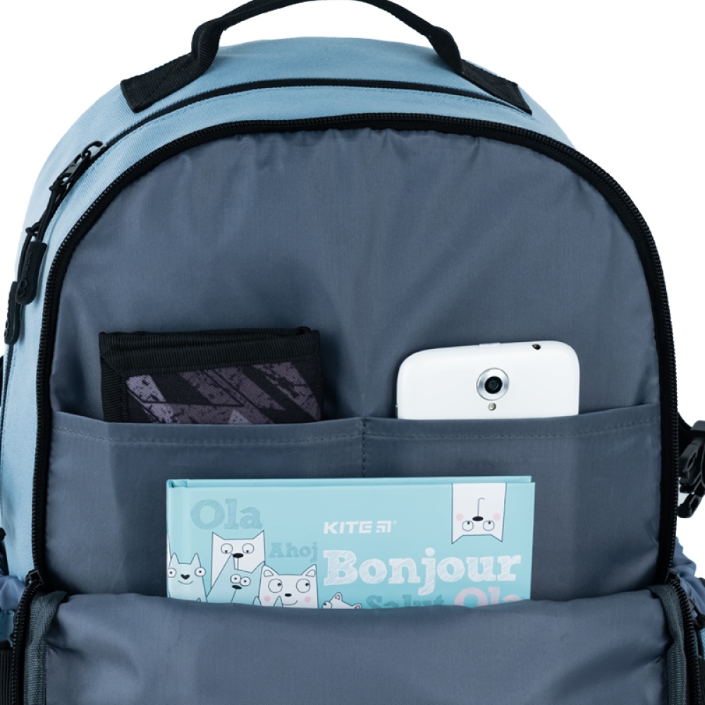 Рюкзак GoPack Education Teens 186 голубой, GO25-186L-2 9