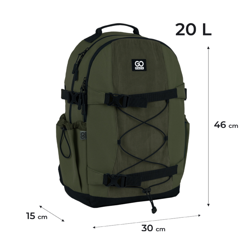 Рюкзак GoPack Education Teens 186 хаки, GO25-186L-3 2